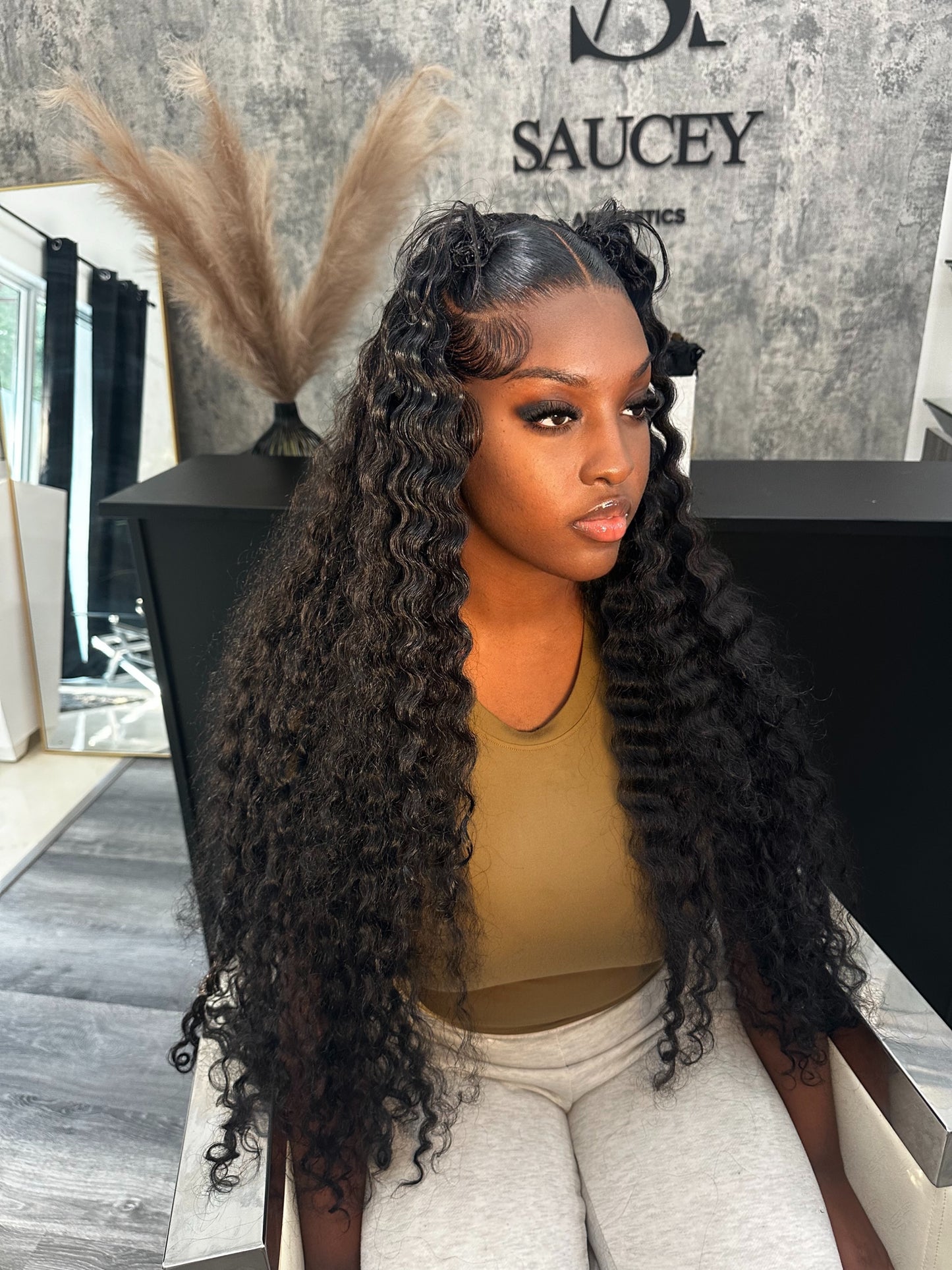 Burmese curly HD Lace Front Wig