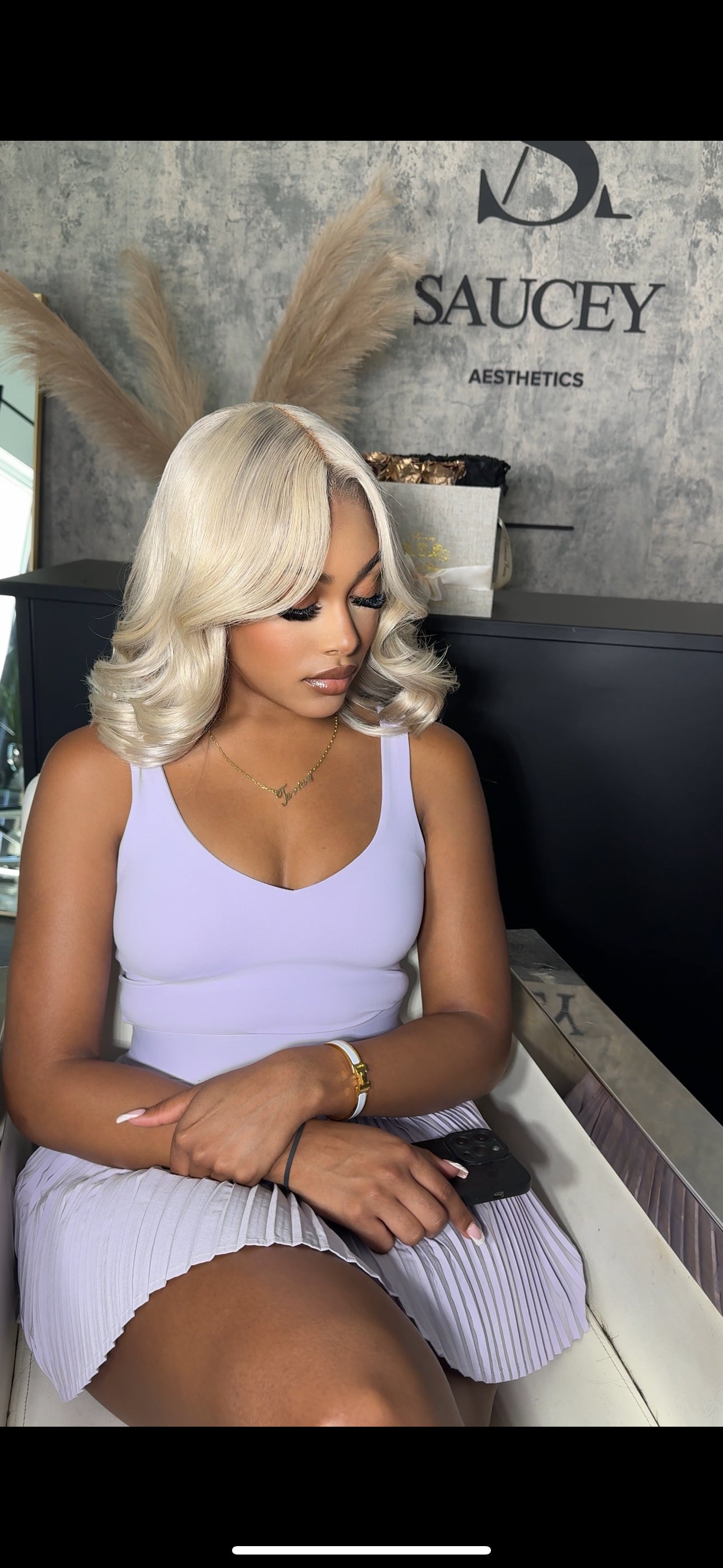 613 (Blonde) Straight HD 5x5 Closure Wig
